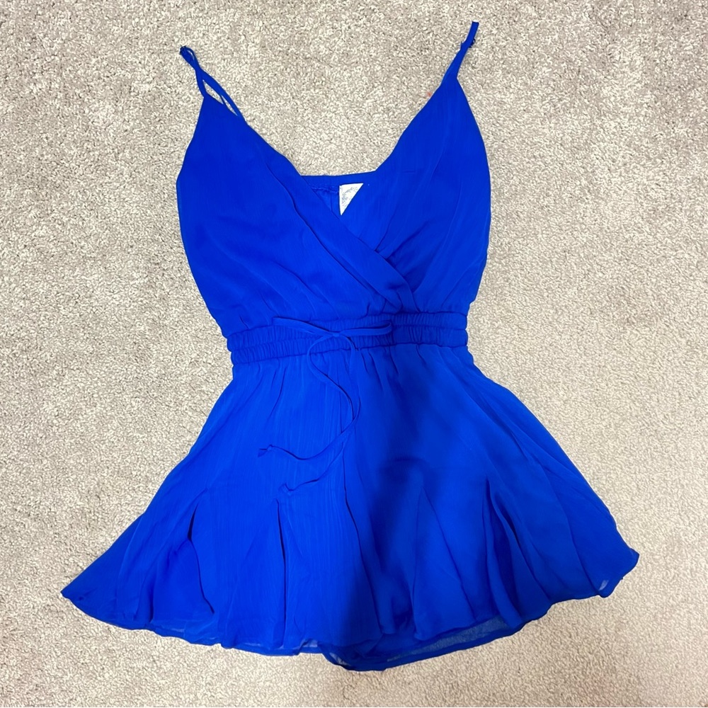 Francesca’s Royal Blue Romper